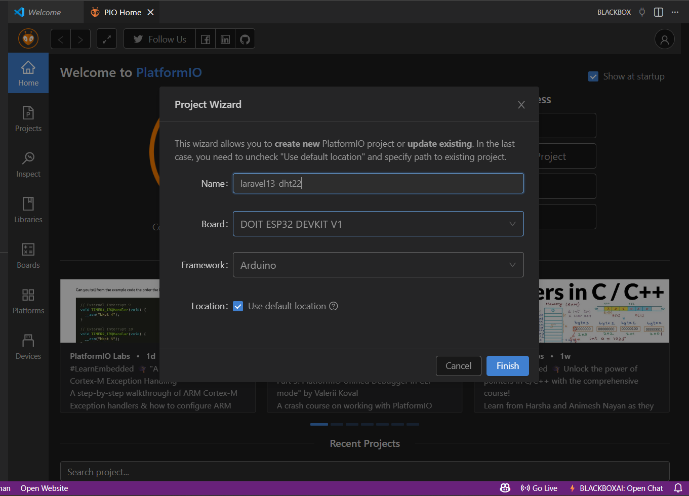 ESP32 Program | Laravel 13 DHT