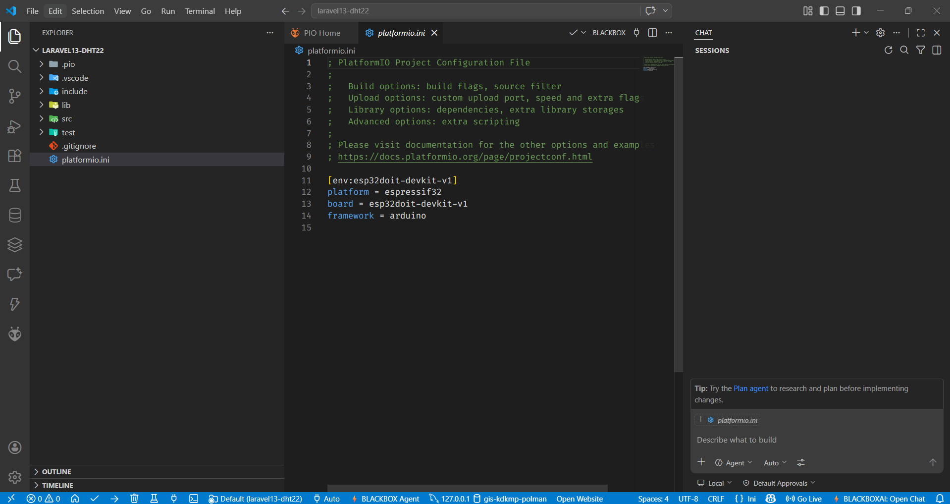 ESP32 Program | Laravel 13 DHT